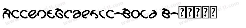 AccentGraphic-Bold B字体转换